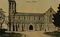 L'église paroissiale de Callac au début du XXe&nbsp;siècle.