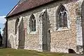 Vue de l'une des façades de l'église après sa restauration