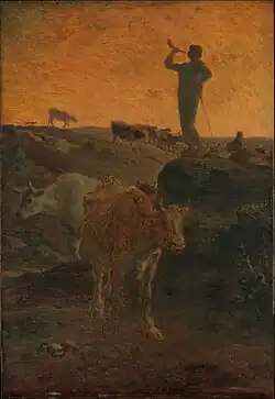 L'appel des vaches, vers 1872, huile sur bois, 94,6 × 64,8 cm, New York, Metropolitan Museum of Art