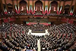 La salle des débats de la Chambre des députés
