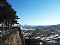 Vue depuis les jardins de la Ville
