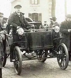 Camille Jenatzy, vainqueur de la côte en 1898.