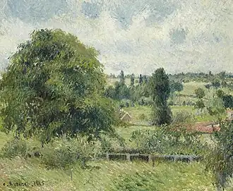 Camille Pissarro, Le Grand Noyer dans le pré, Eragny (1885).