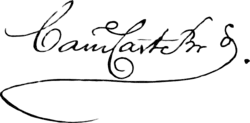 signature de Camilo Castelo Branco
