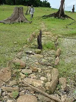 Le Camino Real dans une zone de rive sèche du lac Alajuela.