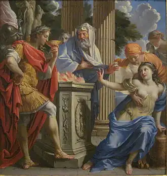 Toile mythologique par Charles Poerson.