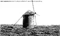 Campénéac ː le moulin à vent de Belleville vers 1925 (carte postale).