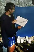 Bernard Vidal tient la topo de la dernière pointe.
