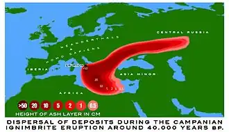 Image illustrative de l’article Éruption ignimbritique de Campanie
