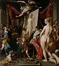 Apelle peignant Campaspe, Joos van Winghe, Kunsthistorisches Museum, vers 1600.