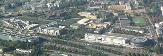 Le campus vu du ciel.