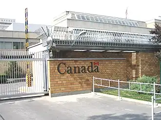 Vue de la mission diplomatique