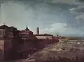 Bernardo Bellotto, Veduta di Torino dai Giardini Reali