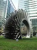Éole à Canary Wharf, Londres en mars 2012.
