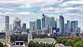 Le quartier d'affaires Canary Wharf dans l'East End de Londres en 2019.