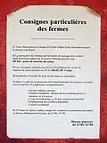 Règlement de protection du bâti.