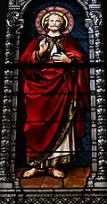 Vitrail de saint Pierre.