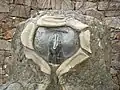 Détail de la fontaine en cuivre.