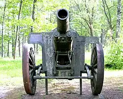 Canon court de 155&nbsp;mm Saint-Chamond (Artjärvi).