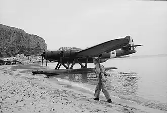 Vue de l'avion.