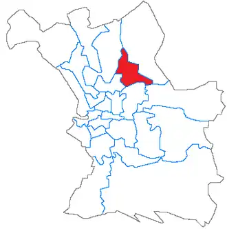Localisation du Canton de Marseille-La Rose