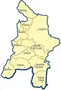 Carte du canton avant 2015.