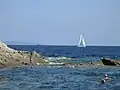 Îlot de la Fourmigue vu depuis le cap Bénat.