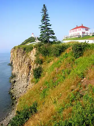 Le phare et la maison du gardien.