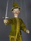 Capitaine de Morvert, marionnette du Théâtre Louis de Budt
