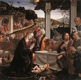 Adoration des bergers.