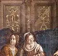 Ghirlandaio, Naissance de la Vierge (détail).