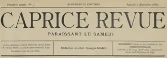 Image illustrative de l’article Caprice Revue