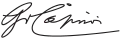 Signature de Leo von Caprivi