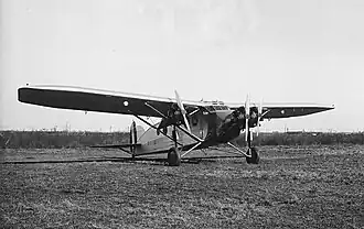 Vue de l'avion.