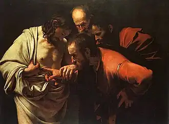 L'Incrédulité de saint Thomas.