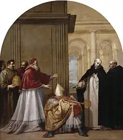 Saint Bruno refuse l'archevêché de Reggio de Calabre, chartreuse d'El Paular.
