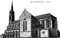 Carentoir : la nouvelle église paroissiale au début du XXe&nbsp;siècle (carte postale).