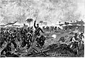 Charge de l'infanterie argentine à la bataille de Lomas Valentinas.