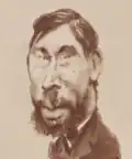 Caricature de J. Laurent en 1862, à Madrid.