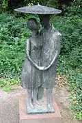 Couple sculpté à Cottbus
