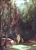 Baigneuses dans un parc à Terni, 1829, Staatsgalerie Stuttgart.