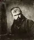 Le peintre Carl Rahl, épreuve sur papier salé, vers 1850.