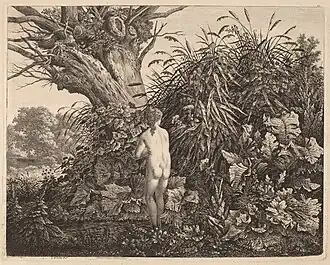 Jeune fille au bain