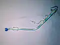 Sonde à double lumière pour intubation sélective, modèle sans ergot à usage unique.