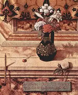 Détail de la Vierge à la chandelle.