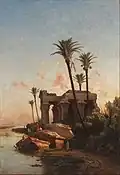 Paysage égyptien (1883), Madrid, musée du Romantisme.