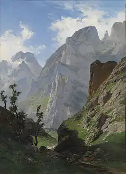 Le Canal de Mancorbo dans les pics d'Europe (1876), Madrid, musée du Prado.