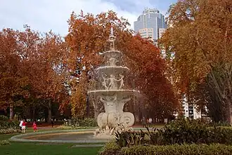 Jardins Carlton en automne.