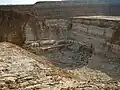 Le trou d'exploitation.