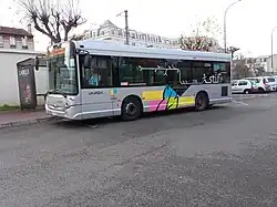 Le GX 127 no 899 du réseau Valbus en gare de Franconville - Le Plessis-Bouchard.